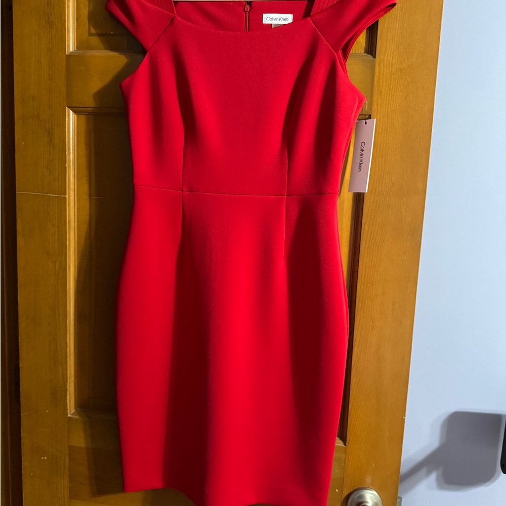 Calvin Klein Women's Red Dress